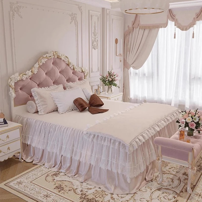 Modern Nordic Luxury Designer Bed – Space-Saving Creative Lounge Style