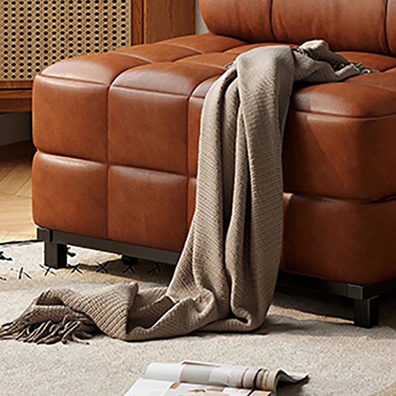 Modern Luxury Leather Sofa Bed – Ergonomic Foldable Convertible Canapé