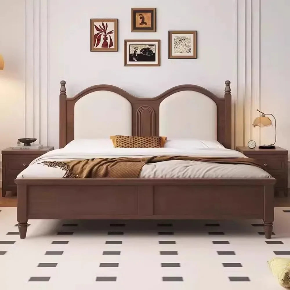 European Modern Storage Bed with Nightstands &amp; Headboard – Luxury Bedroom Furniture