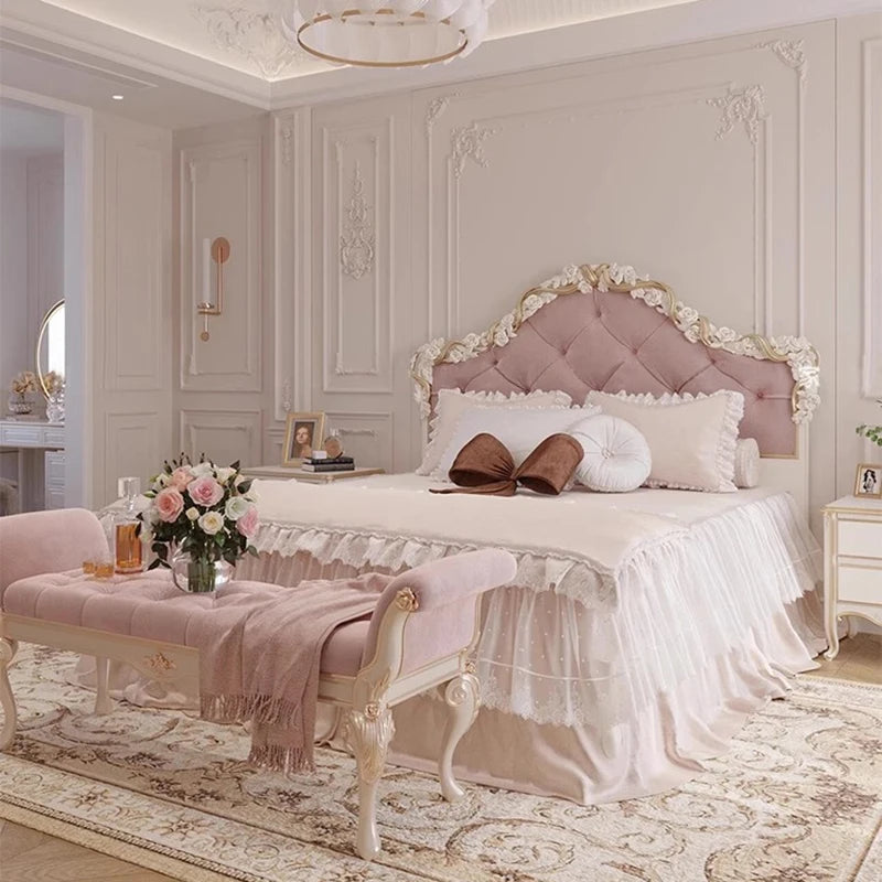 Modern Nordic Luxury Designer Bed – Space-Saving Creative Lounge Style