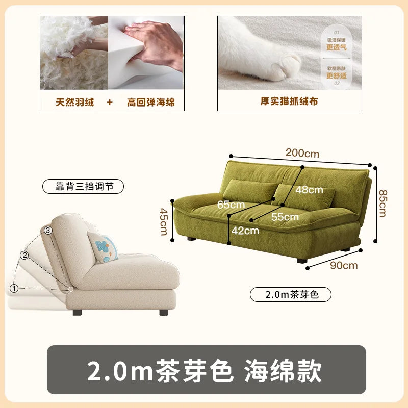 Living Room Loafer Folding Sofa – Compact Modern Outdoor & Indoor Furniture