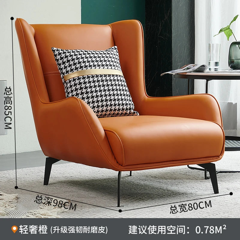 European Modern Leather Sofa – Waterproof Upholstered Living Room Furniture