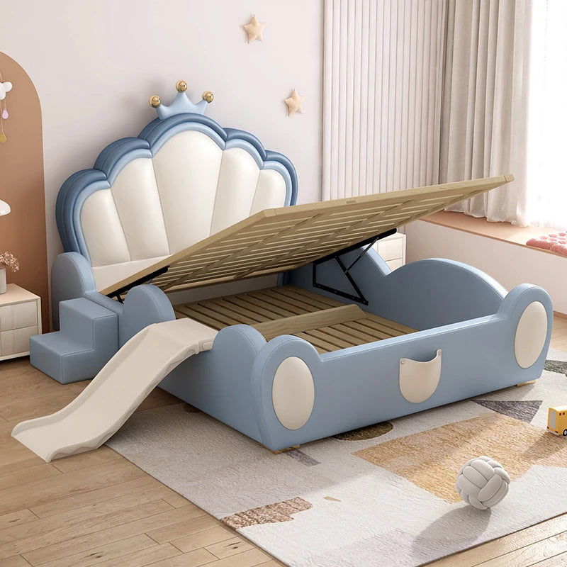 European Luxury Princess Storage Bed – Modern Castle Design