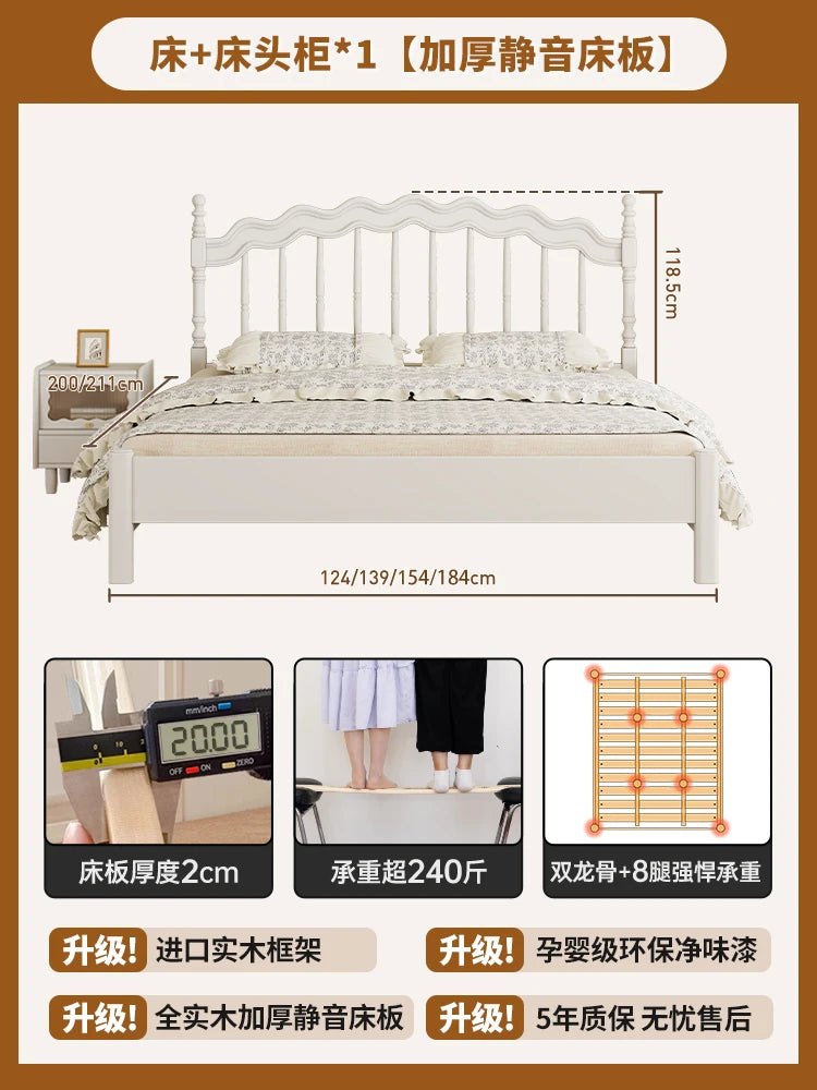 Modern Nordic Luxury Baby &amp; Children’s Bed – European Wooden Design