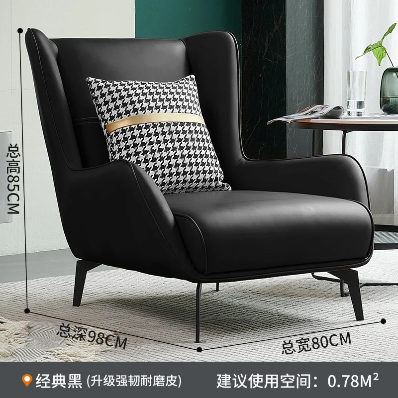 European Modern Leather Sofa – Waterproof Upholstered Living Room Furniture