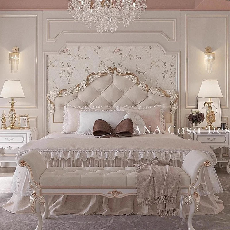 Modern Nordic Luxury Designer Bed – Space-Saving Creative Lounge Style