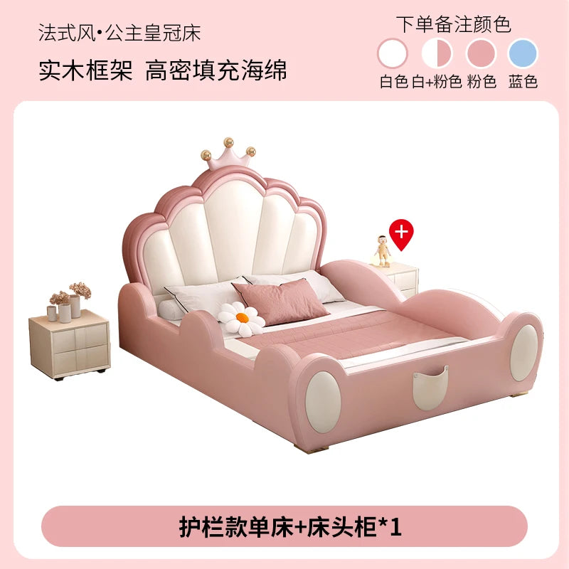 European Luxury Princess Storage Bed – Modern Castle Design