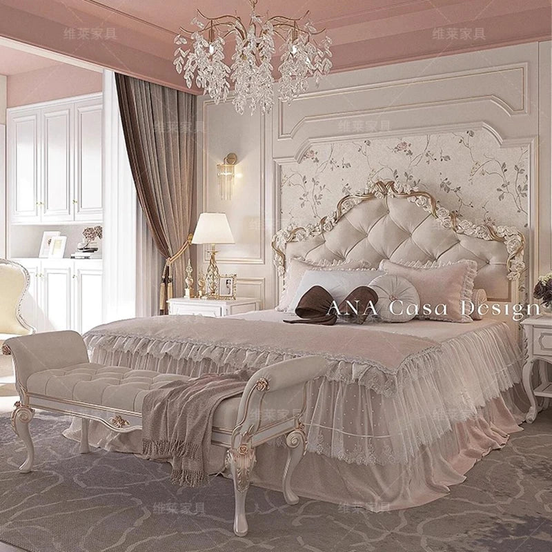 Modern Nordic Luxury Designer Bed – Space-Saving Creative Lounge Style