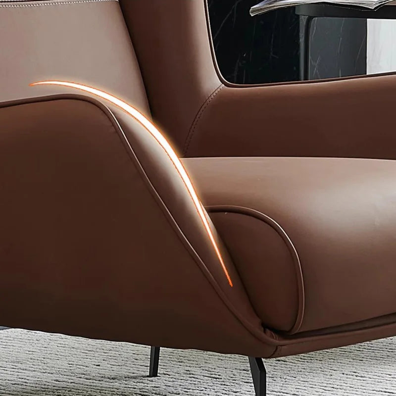 European Modern Leather Sofa – Waterproof Upholstered Living Room Furniture