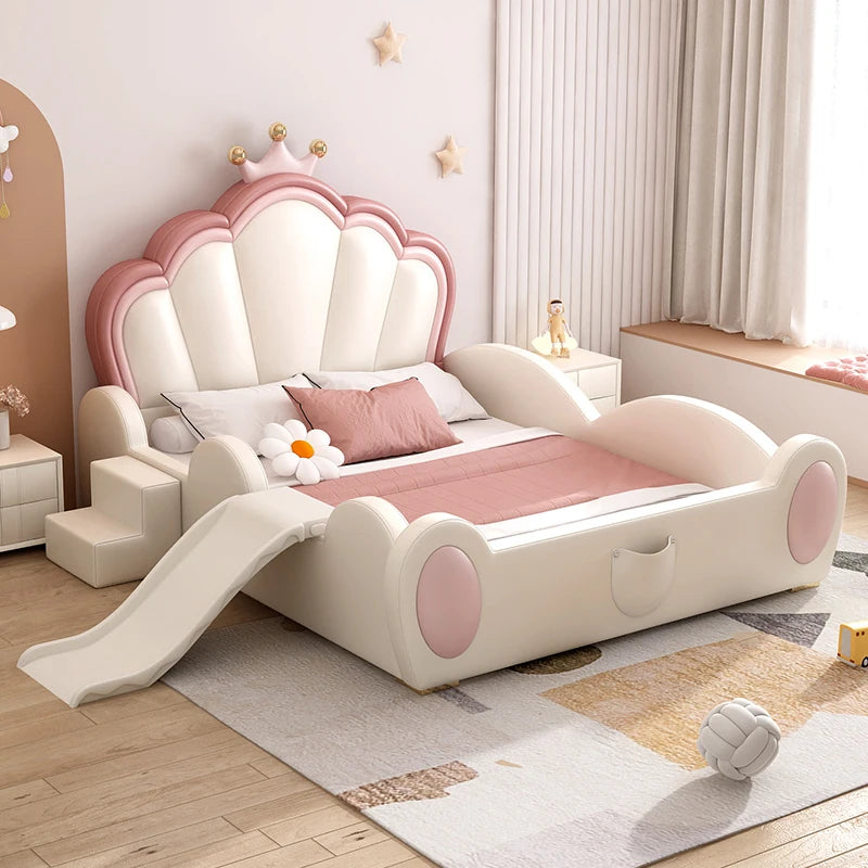 European Luxury Princess Storage Bed – Modern Castle Design