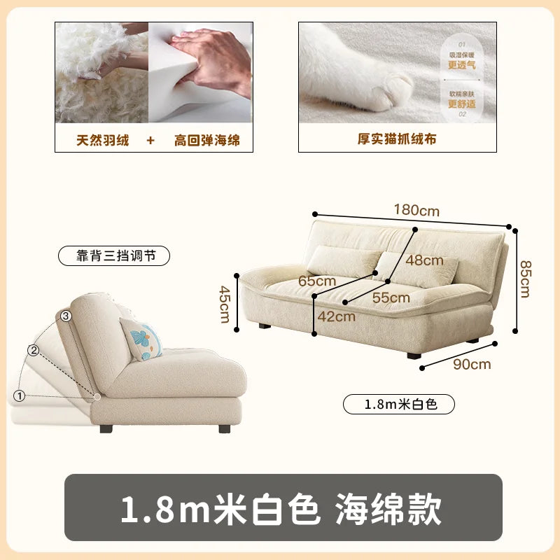 Living Room Loafer Folding Sofa – Compact Modern Outdoor & Indoor Furniture