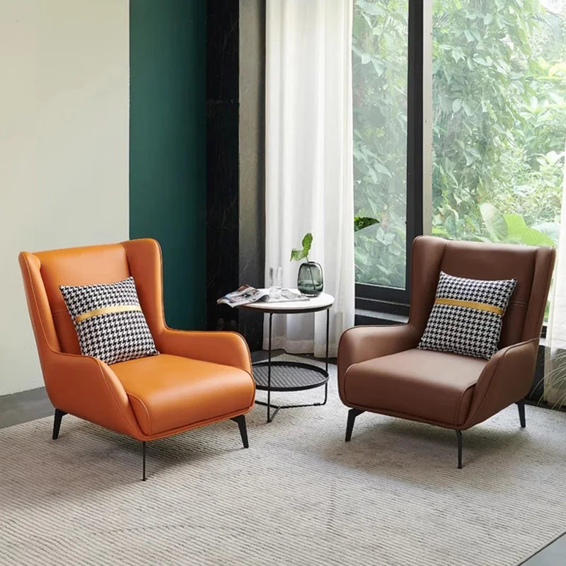 European Modern Leather Sofa – Waterproof Upholstered Living Room Furniture