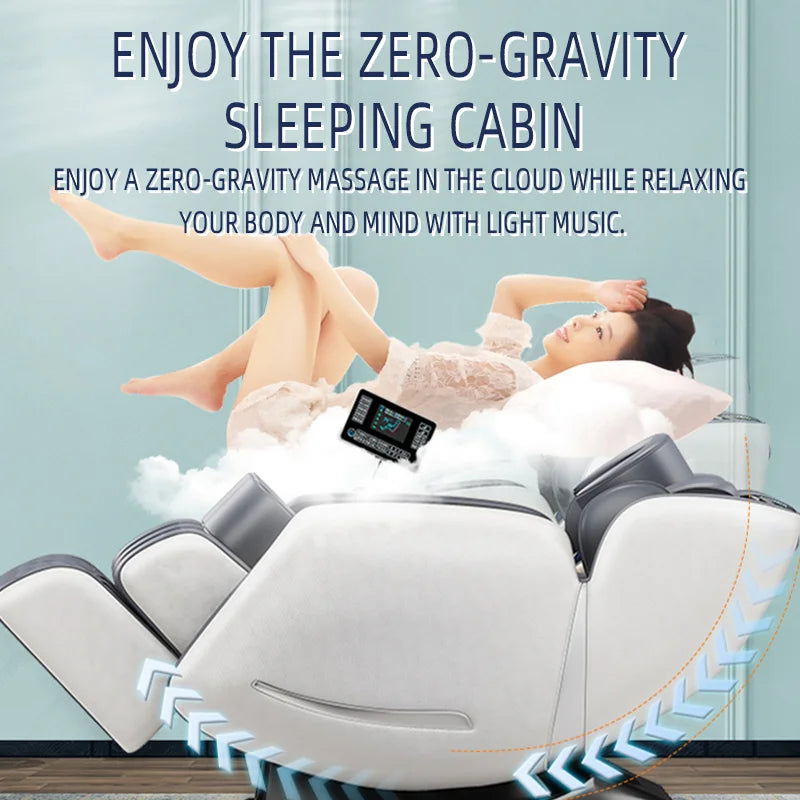 ZenGlide AS-100 – Full-Body Zero Gravity Massage Chair with Bluetooth & Voice Control