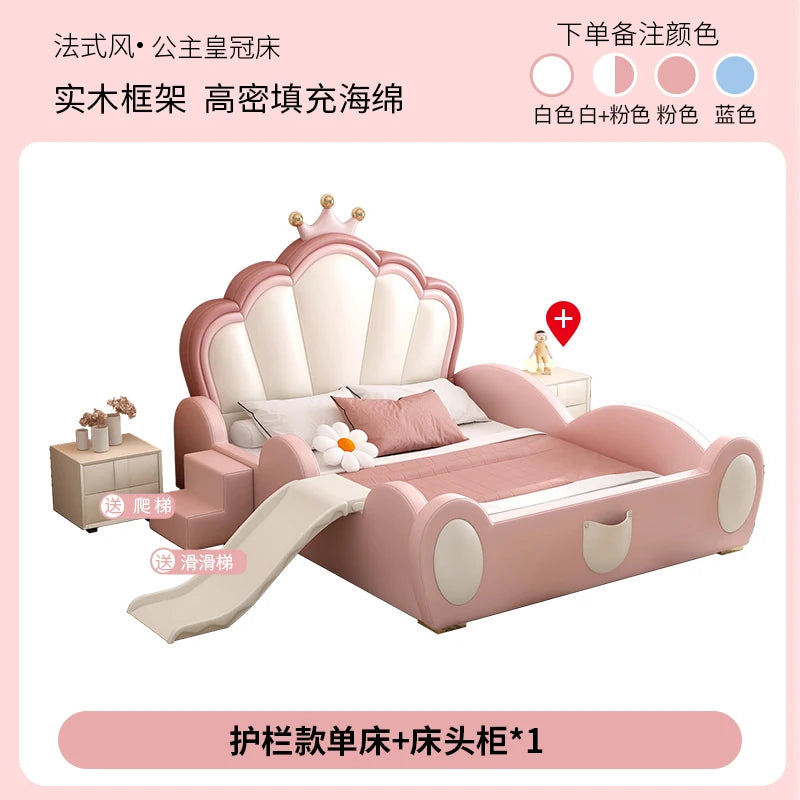 European Luxury Princess Storage Bed – Modern Castle Design