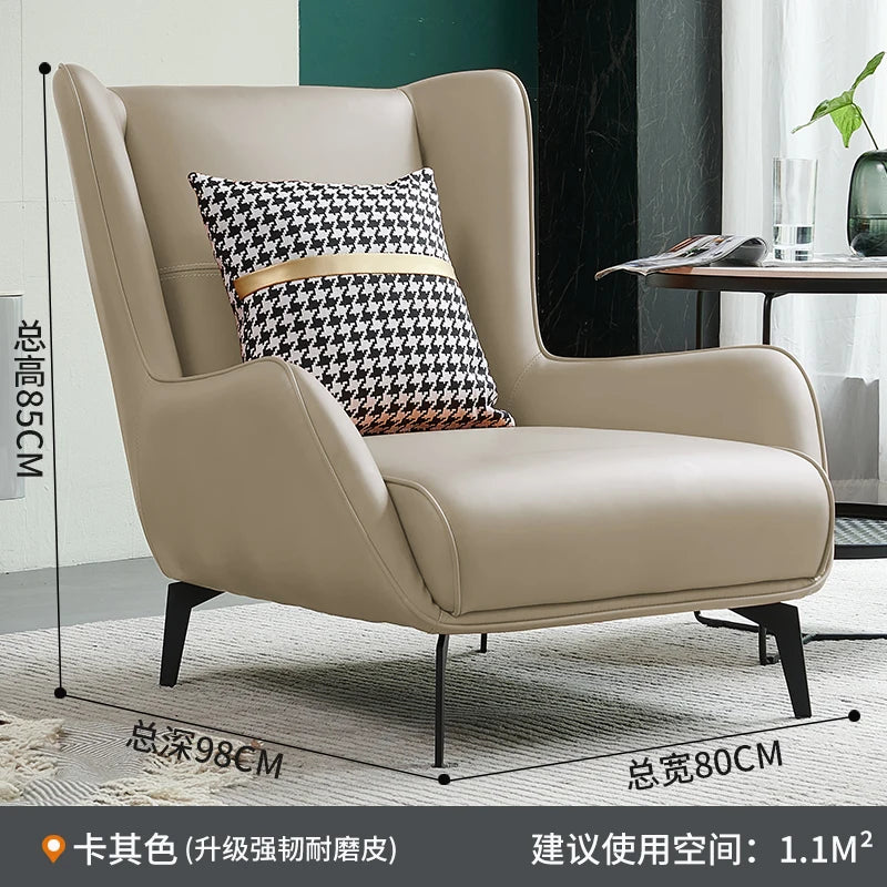 European Modern Leather Sofa – Waterproof Upholstered Living Room Furniture