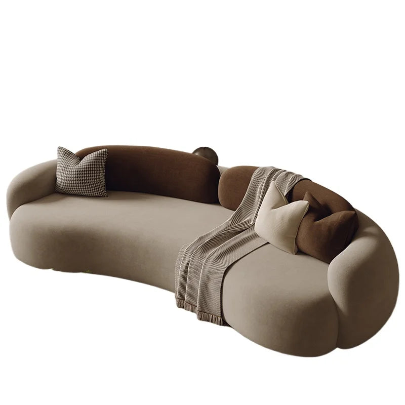 Modern Luxury Outdoor Sofa – Curved Postmodern Lazy Loveseat