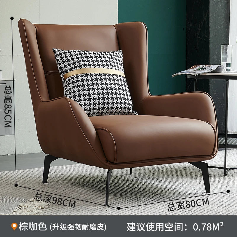 European Modern Leather Sofa – Waterproof Upholstered Living Room Furniture