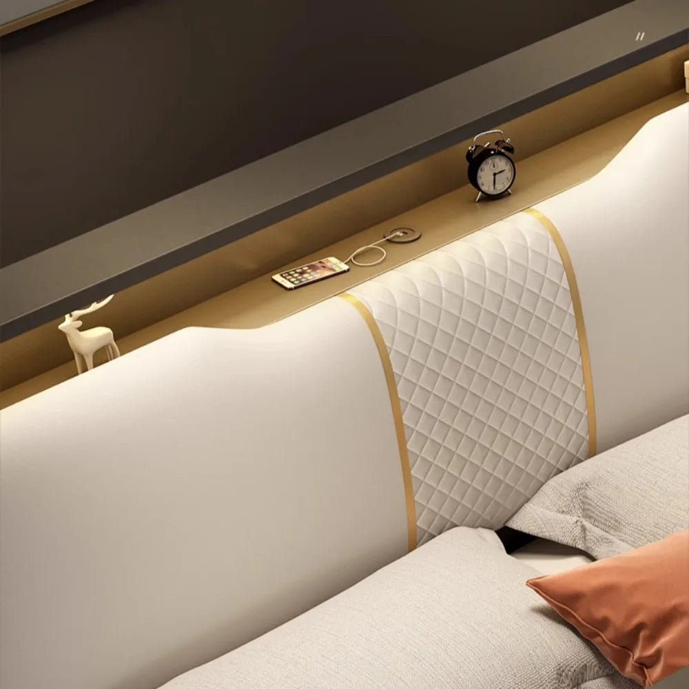 AquaDream Minimalist Bed – Waterproof Modern Headboards & Nightstands for Kids and Matrimonial Bedrooms