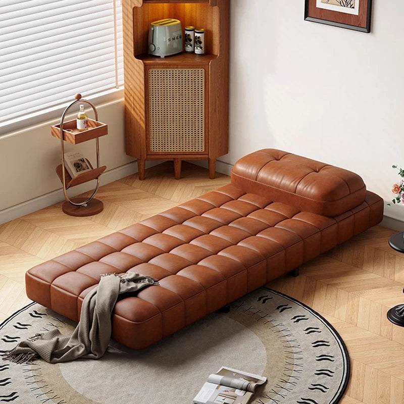 Modern Luxury Leather Sofa Bed – Ergonomic Foldable Convertible Canapé