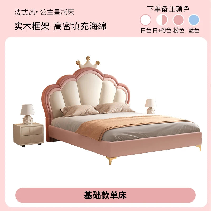 European Luxury Princess Storage Bed – Modern Castle Design