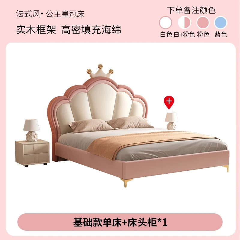 European Luxury Princess Storage Bed – Modern Castle Design