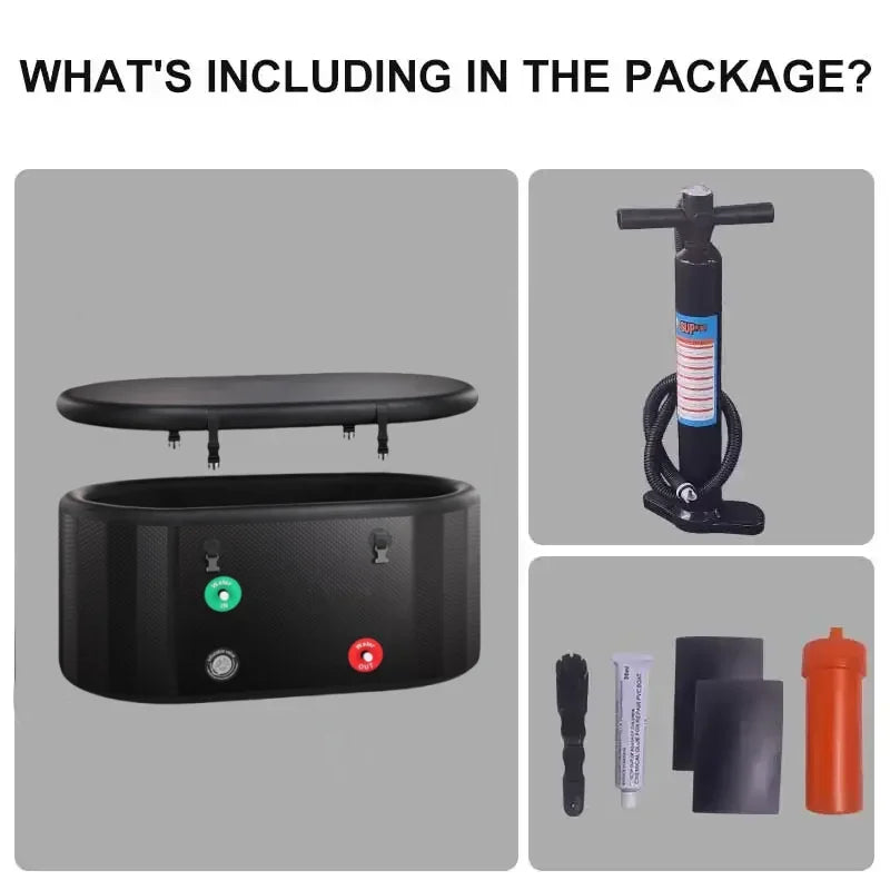 FrostWave Portable Cold Plunge – Inflatable Ice Bath Tub with Pump for Recovery & Therapy