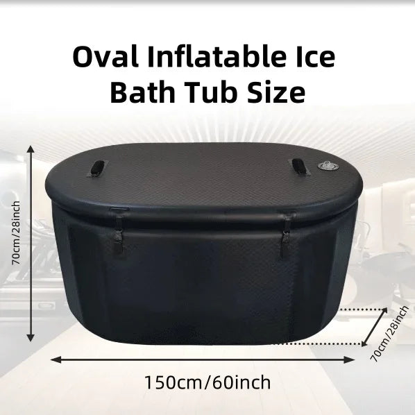 FrostWave Portable Cold Plunge – Inflatable Ice Bath Tub with Pump for Recovery & Therapy