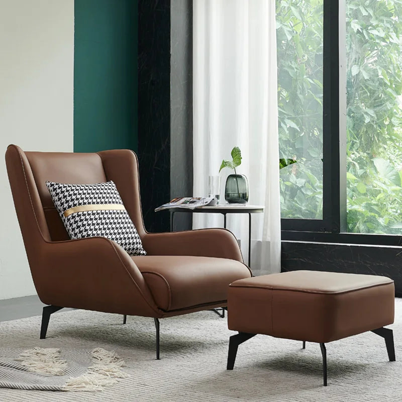 European Modern Leather Sofa – Waterproof Upholstered Living Room Furniture