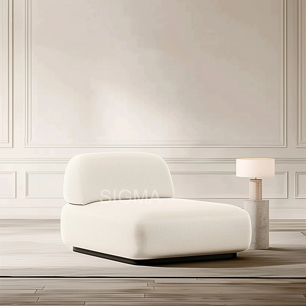 L-Shaped Fabric Sectional Sofa – Modern Living Room Furniture Set