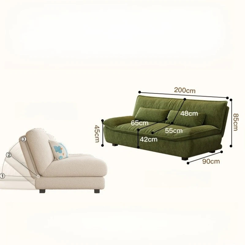 Living Room Loafer Folding Sofa – Compact Modern Outdoor & Indoor Furniture