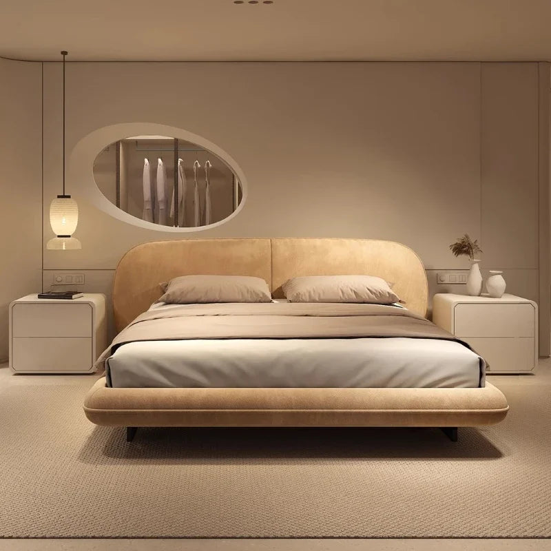 European Luxury Double Bed – Modern Nordic Frame Bedroom Furniture