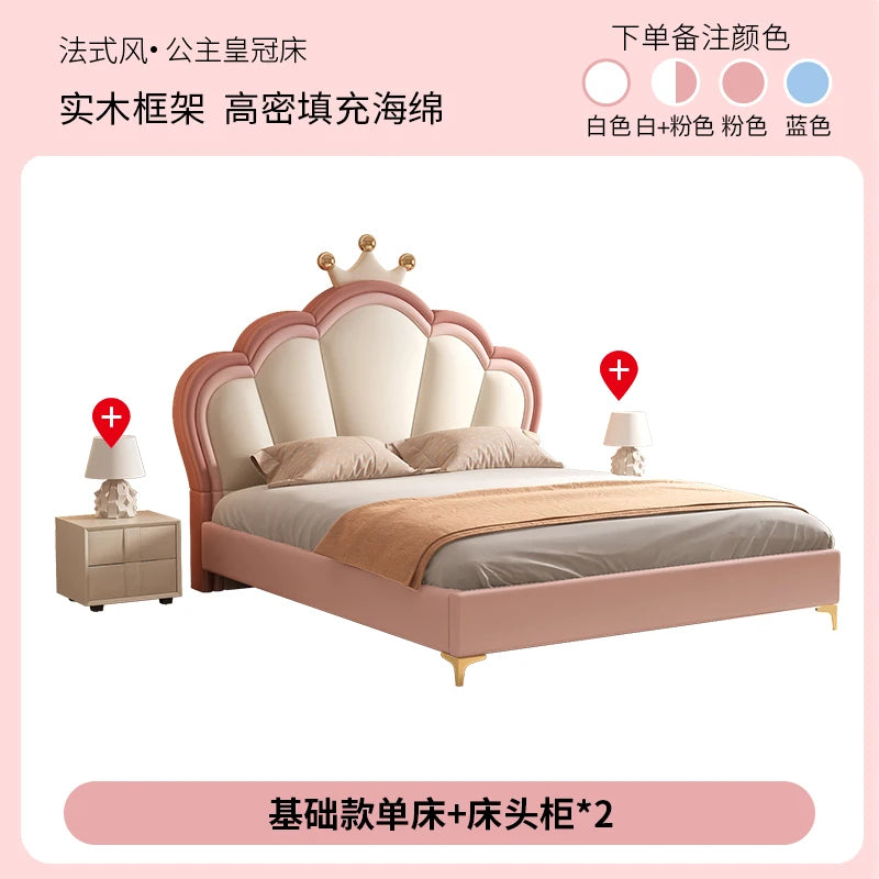 European Luxury Princess Storage Bed – Modern Castle Design