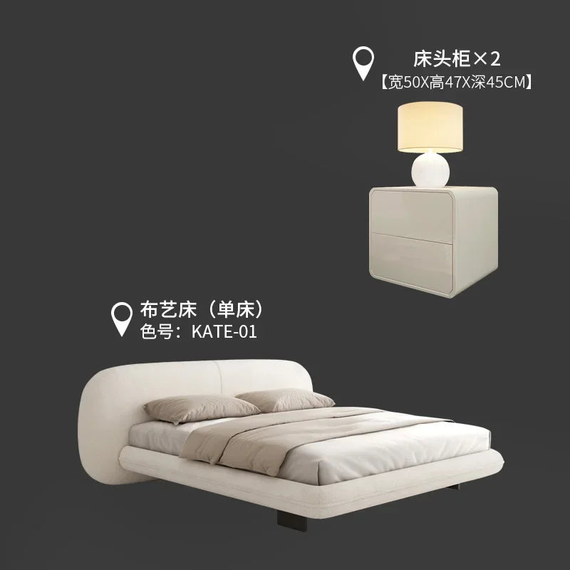 European Luxury Double Bed – Modern Nordic Frame Bedroom Furniture