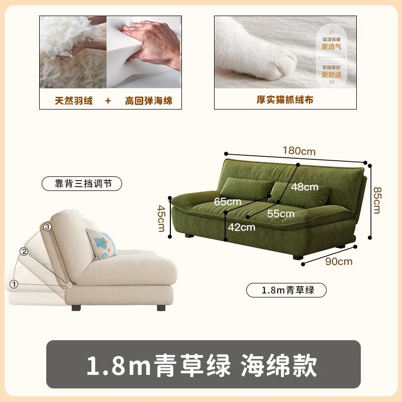 Living Room Loafer Folding Sofa – Compact Modern Outdoor & Indoor Furniture