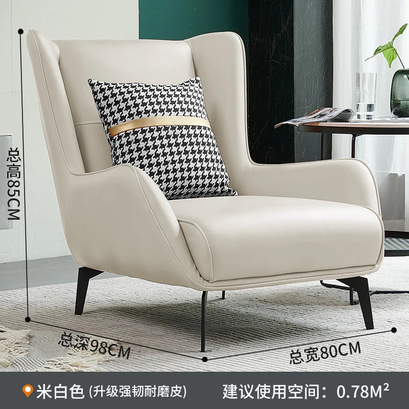 European Modern Leather Sofa – Waterproof Upholstered Living Room Furniture