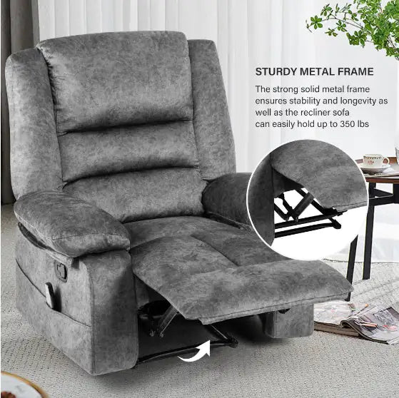 Grey Massage Lounger Sofa