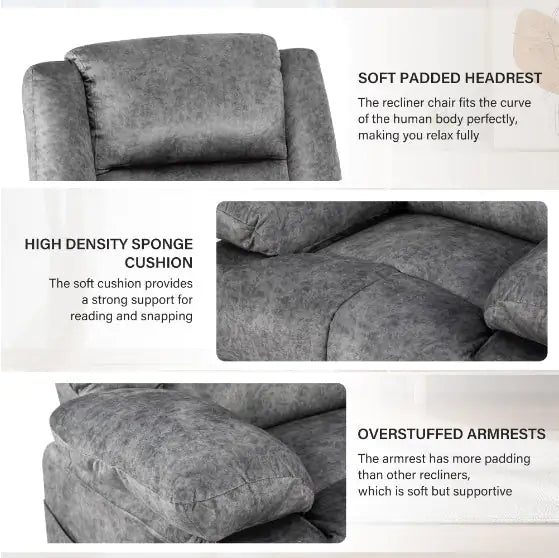 Grey Massage Lounger Sofa