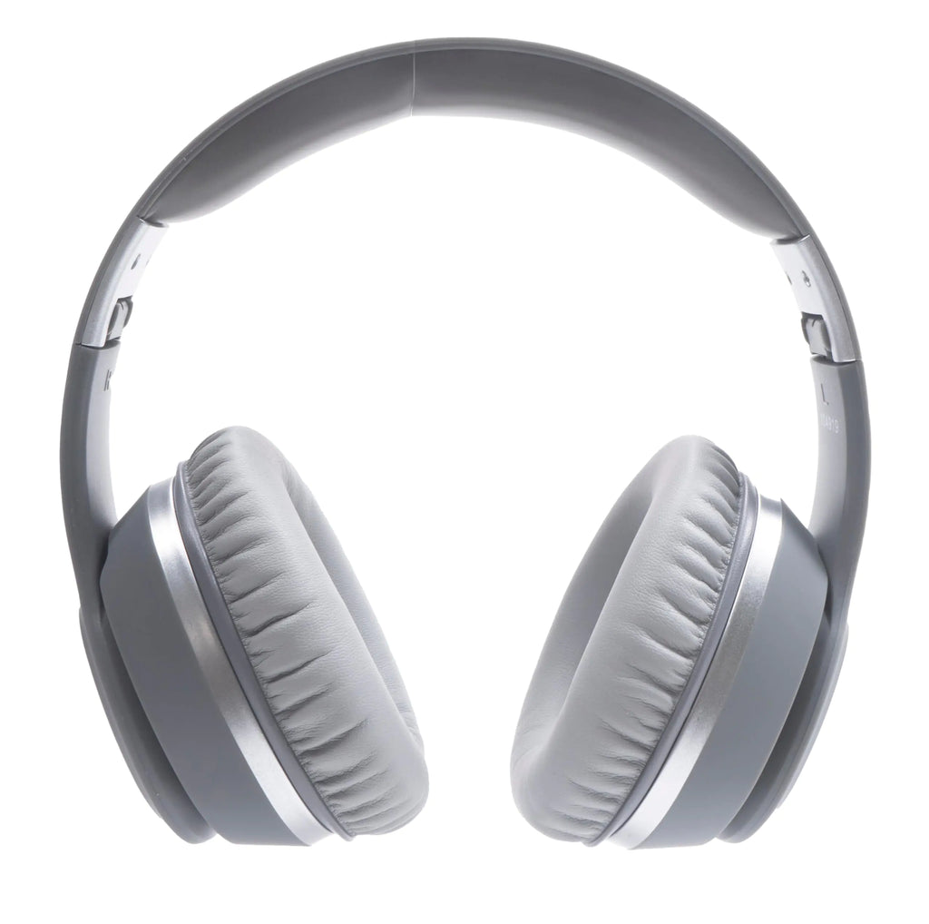 RadioShack Noise-Cancelling Over-Ear Headphones Wireless Bluetooth Headphones with 400MAH Battery Gray