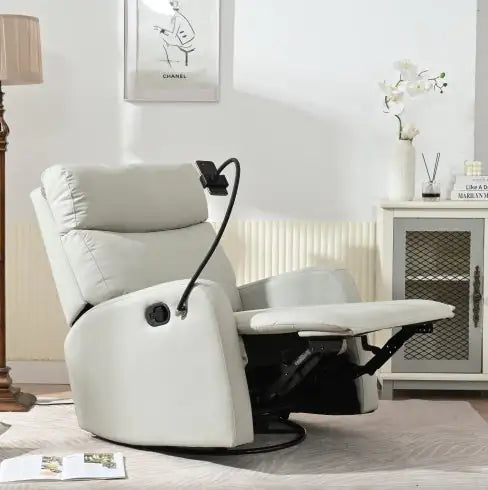 Modern Small Rocking Chair – Swivel Recliner for Bedroom & Living Room Comfort