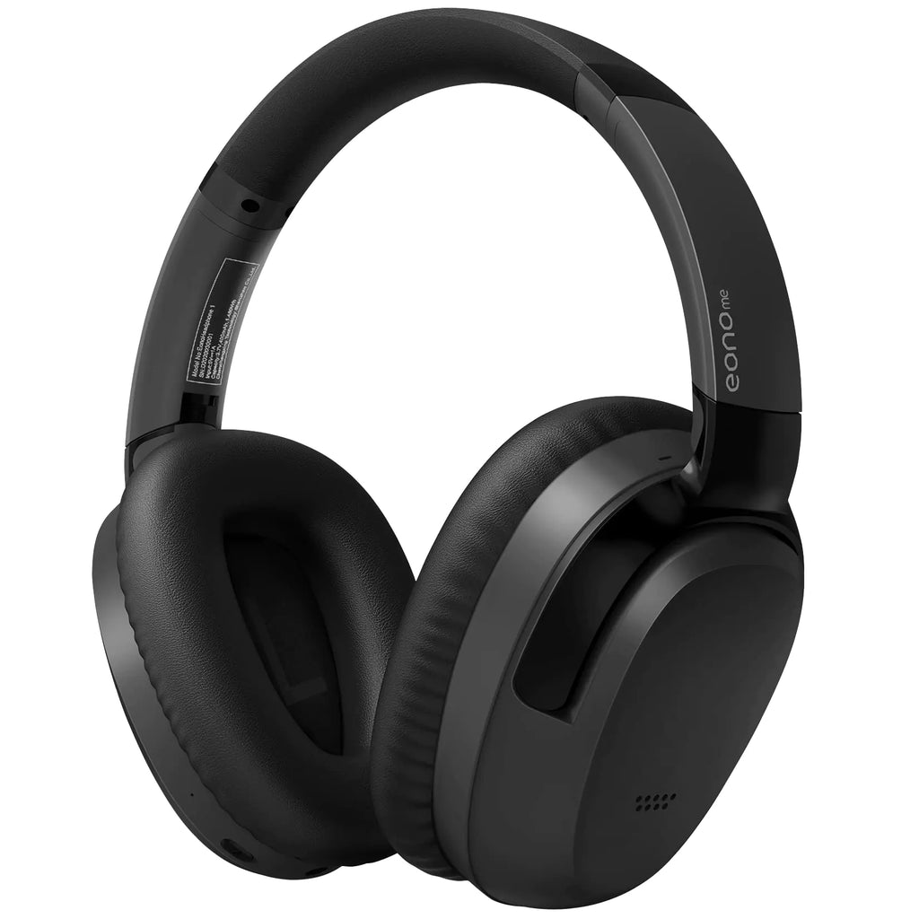 Eonome-Active-Noise-Cancelling-Headphones - S3 ANC Headphones - Hybrid Wireless Over-Ear Bluetooth Headphones with MicMultiple Modes40H PlaytimeComfortable Protein Earcups(Black)